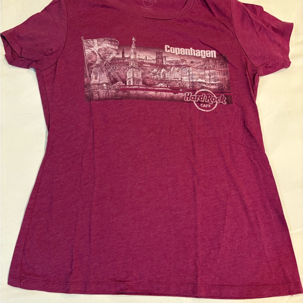 Hard Rock Cafe Purple Short Sleeve Tee - Picture 2 of 4